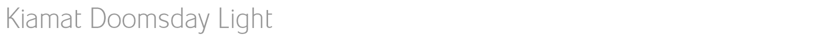 Kiamat Doomsday Light font preview